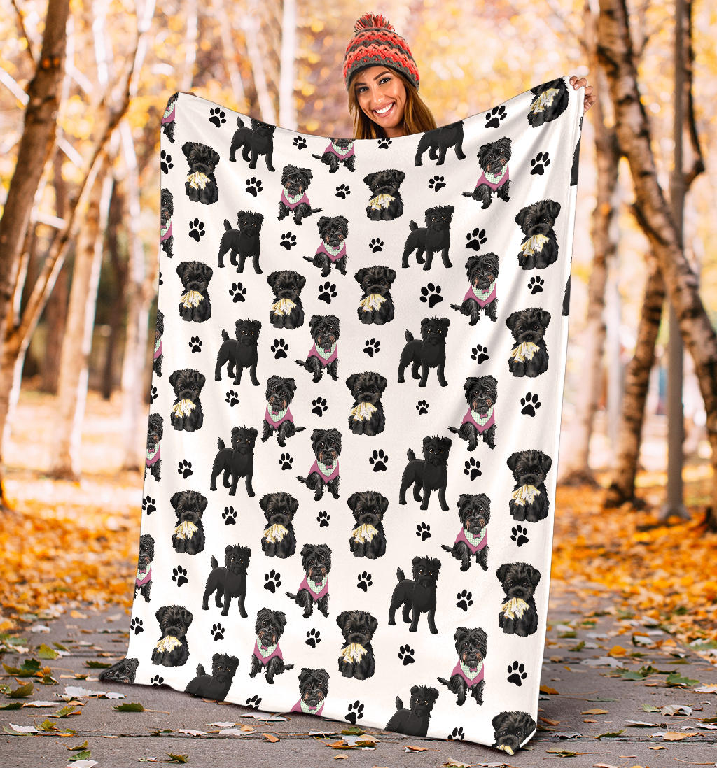 Affenpinscher Paw Blanket