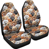 Poodle Full Face Car Seat Covers