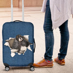 Cocker Spaniel Torn Paper Luggage Covers