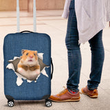 Hamster Torn Paper Luggage Covers