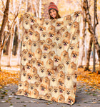 Pomeranian Full Face Blanket