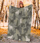 English Setter Camo Blanket