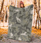 German Shorthaired Pointer Camo Blanket