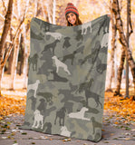 German Shorthaired Pointer Camo Blanket