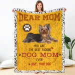 Yorkshire Terrier-Dog Mom Ever Blanket