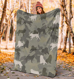 St Bernard Camo Blanket