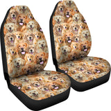 Golden Retriever Full Face Car Seat Covers