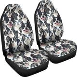 Boston Terrier Full Face Car Seat Covers