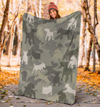 Bull Terrier Camo Blanket