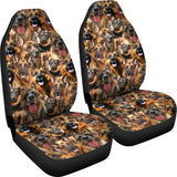 German Shepherd Full Face Car Seat Covers