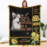 Alaskan Malamute-A Dog Mom Blanket