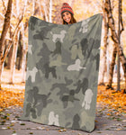 Poodle Camo Blanket