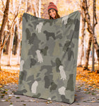 Bouvier des Flandres Camo Blanket