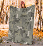 German Pinscher Camo Blanket