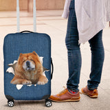 Chow Chow Torn Paper Luggage Covers