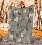 Coton de Tulear Camo Blanket