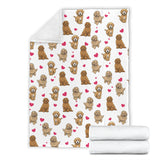 Goldendoodle Heart Blanket