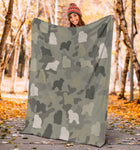 Old English Sheepdog Camo Blanket