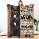 Akita-Your Partner Blanket