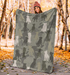 Staffordshire Bull Terrier Camo Blanket