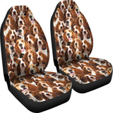 Basset Hound Full Face Car Seat Covers