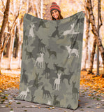 Mexican Hairless Dog Camo Blanket