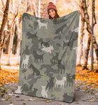 Jack Russell Terrier Camo Blanket