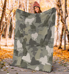 American Cocker Spaniel Camo Blanket