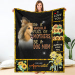 Shetland Sheepdog-A Dog Mom Blanket