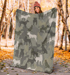 Pitbull Camo Blanket