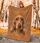 English Cocker Spaniel Face Hair Blanket