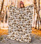 Bolognese Dog Full Face Blanket