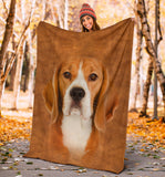 Beagle Face Hair Blanket