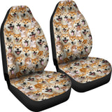 Shiba Inu Full Face Car Seat Covers