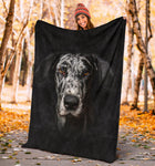 Great Dane Face Hair Blanket