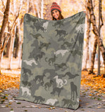 Borzoi Camo Blanket