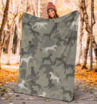 Rhodesian Ridgeback Camo Blanket