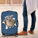 Llama Torn Paper Luggage Covers