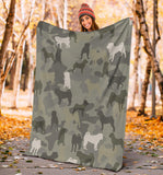 Shar Pei Camo Blanket