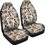 Central Asian Shepherd Dog Full Face Car Seat Covers