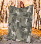 Bernese Mountain Dog Camo Blanket