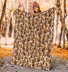 French Spaniel Full Face Blanket