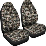 Norwegian Elkhound Full Face Car Seat Covers