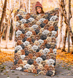 Poodle Full Face Blanket