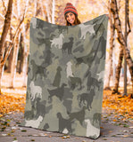 Irish Setter Camo Blanket