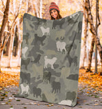 Tibetan Mastiff Camo Blanket