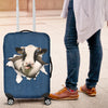 Cow Torn Paper Luggage Covers