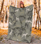 Italian Greyhound Camo Blanket