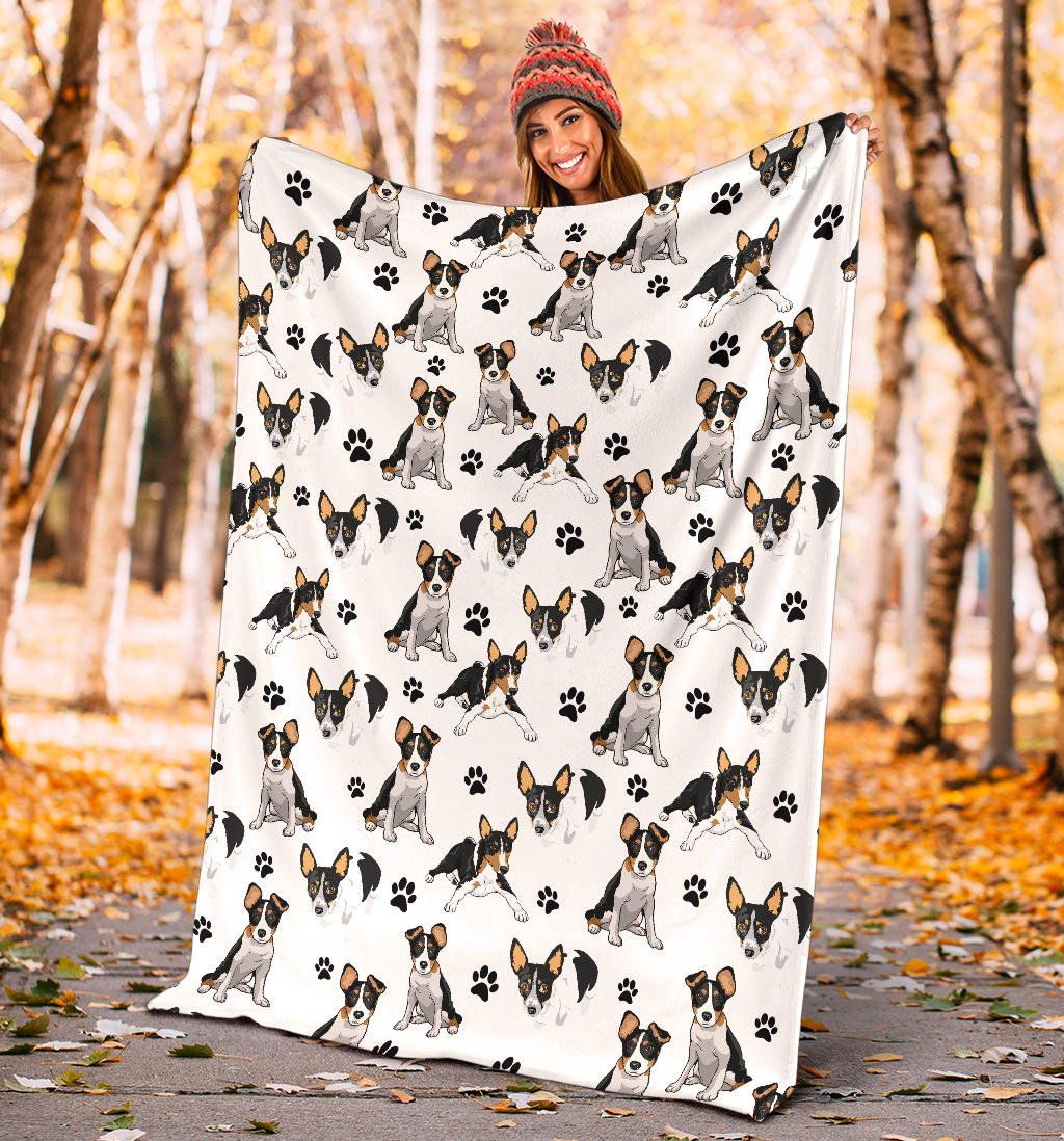 Rat Terrier Paw Blanket