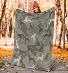 Ibizan Hound Camo Blanket